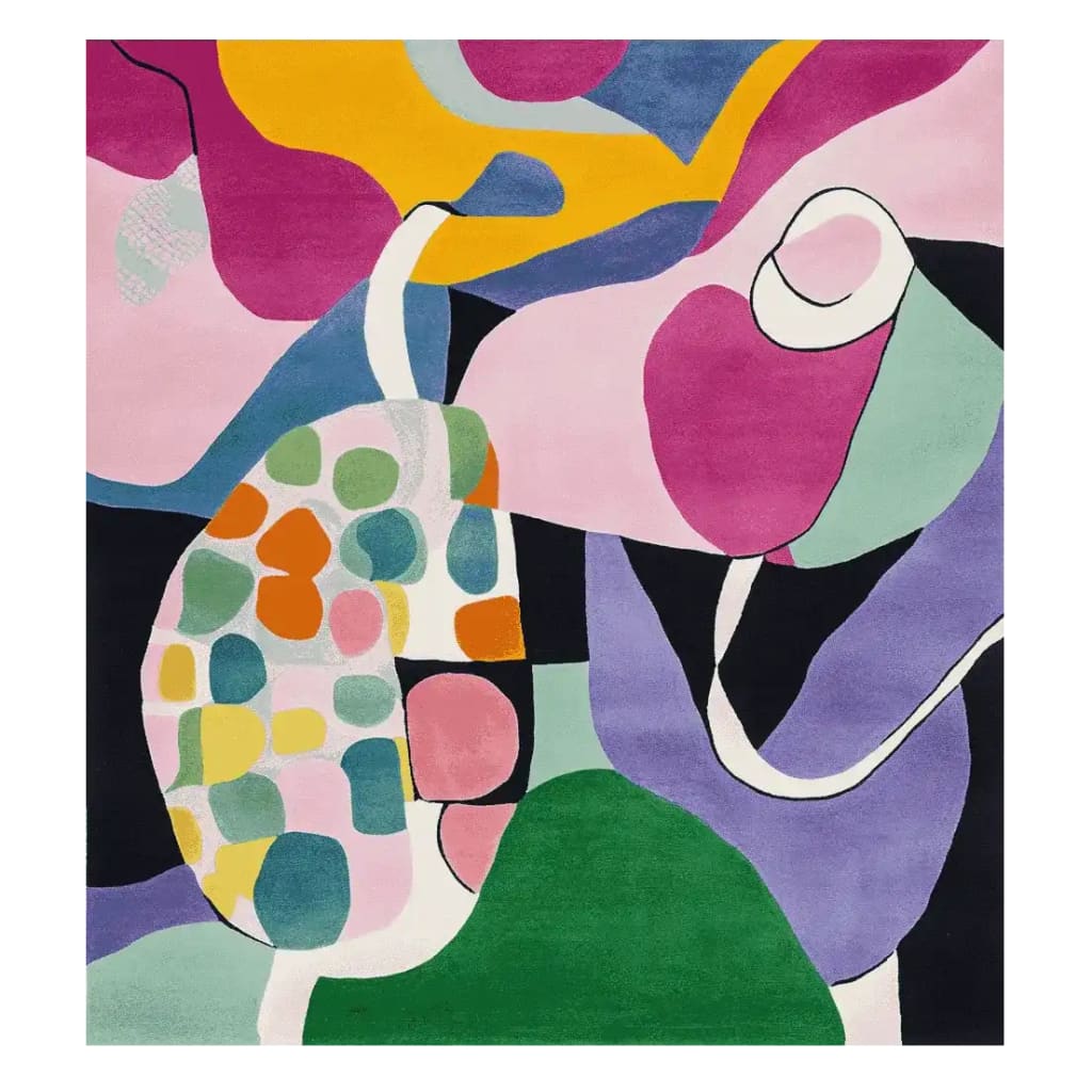 Vivid Collapse Dream Hand Tufted Rug