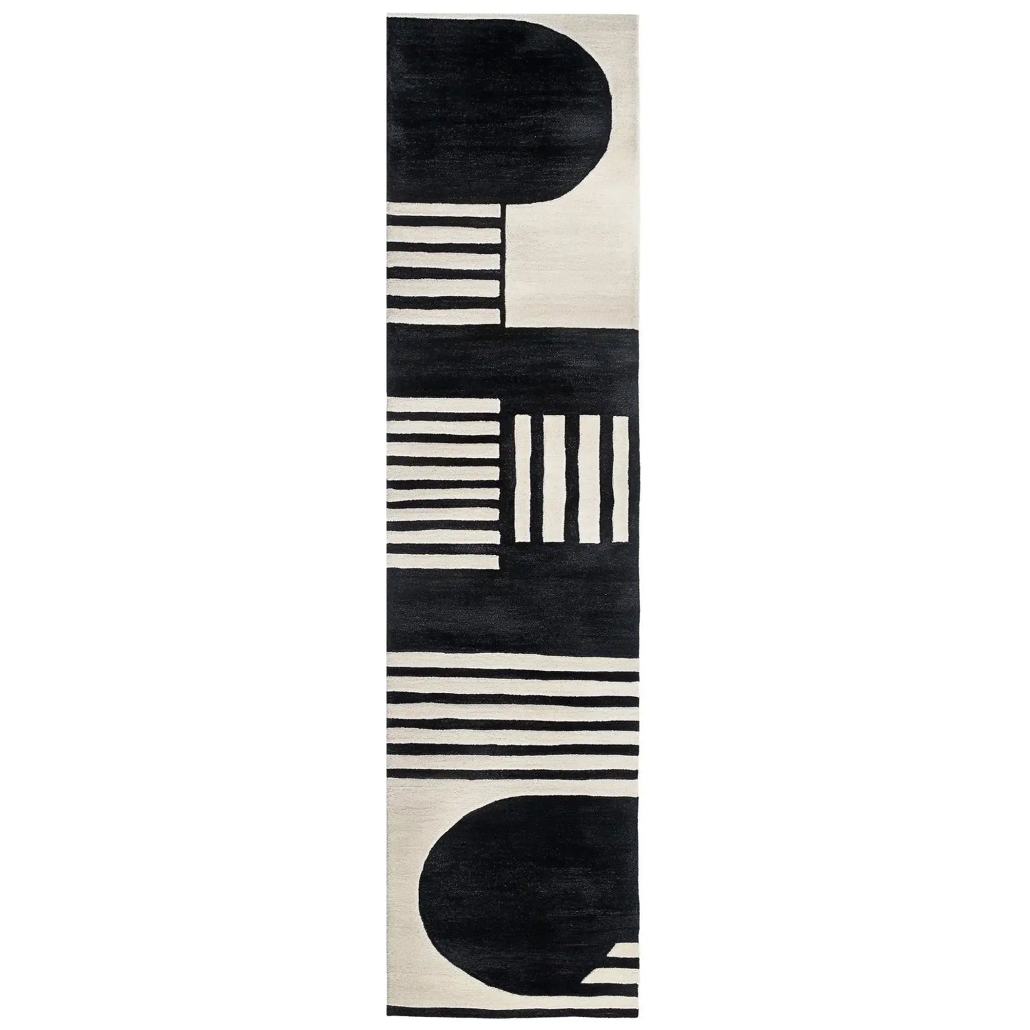Wave Sketch Hand Tufted Wool Rug