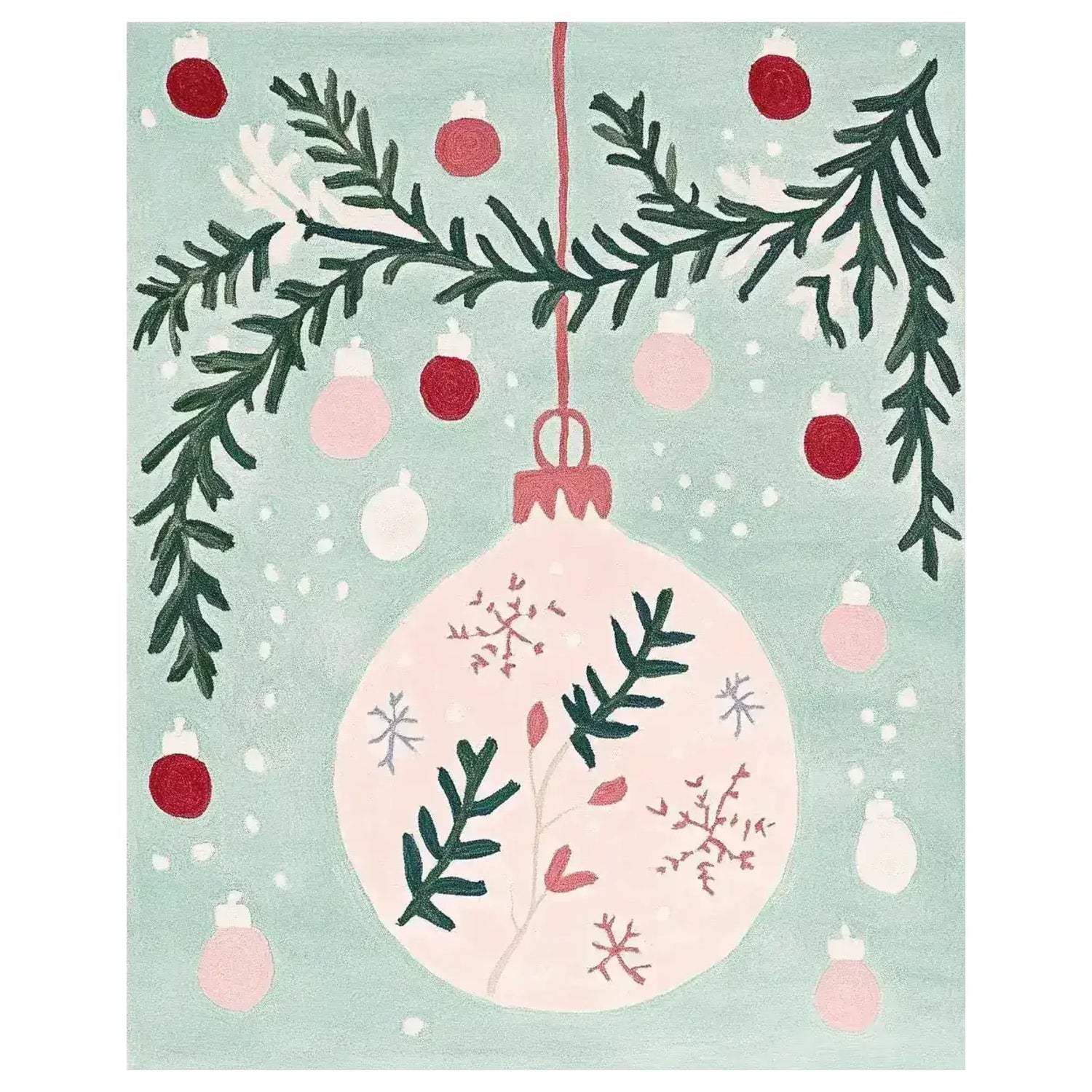 Whimsy Holiday Charm Hand Tufted Rug