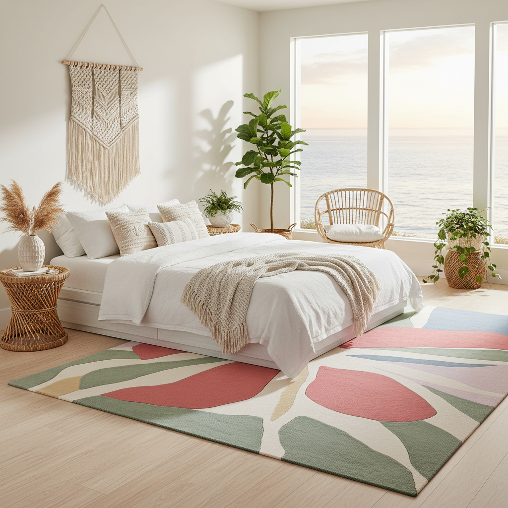 Whispering Petal Hue Hand Tufted Rug