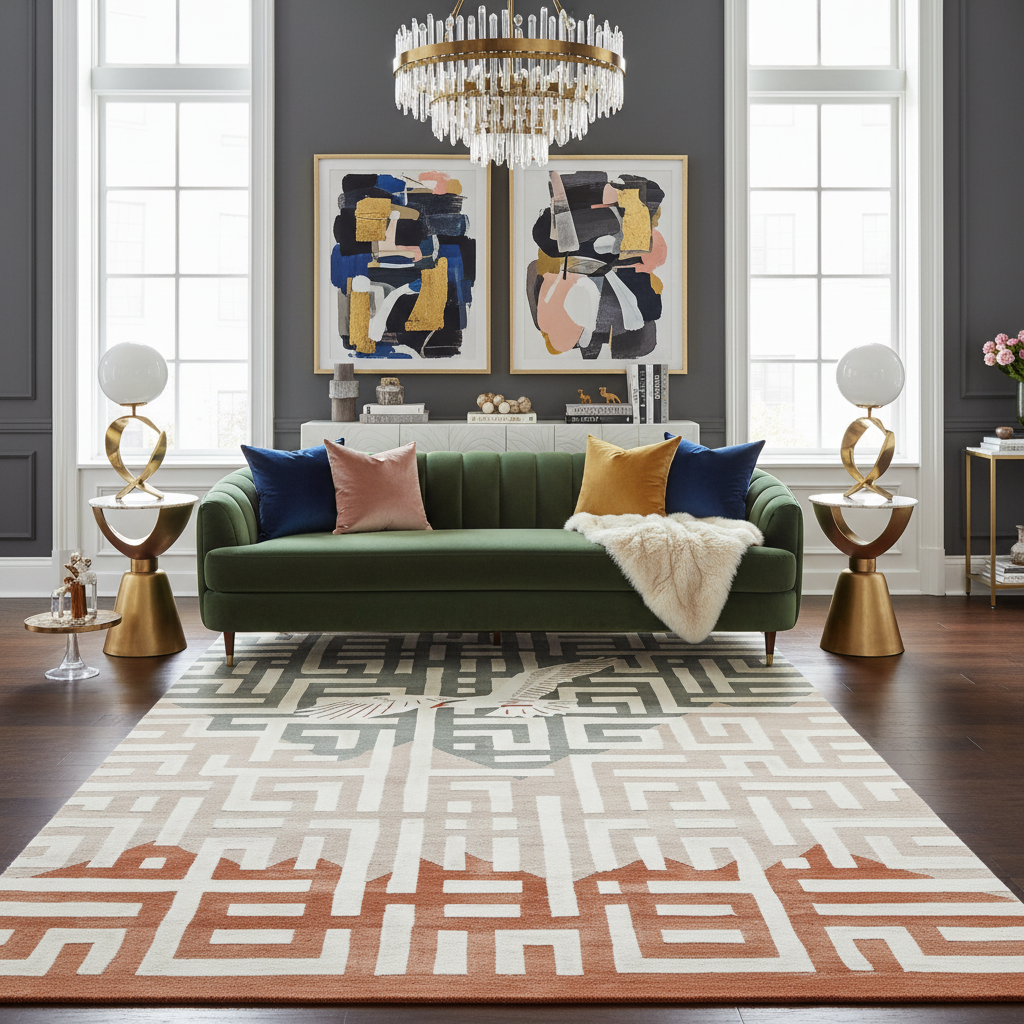 Whispering Sky Hand Tufted Wool Rug