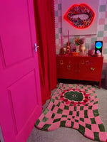 Wild Flower Wavy Checker Hand Tufted Wool Rug 3 - 1001 Knots