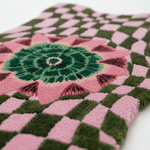 Wild Flower Wavy Checker Hand Tufted Wool Rug 5 - 1001 Knots