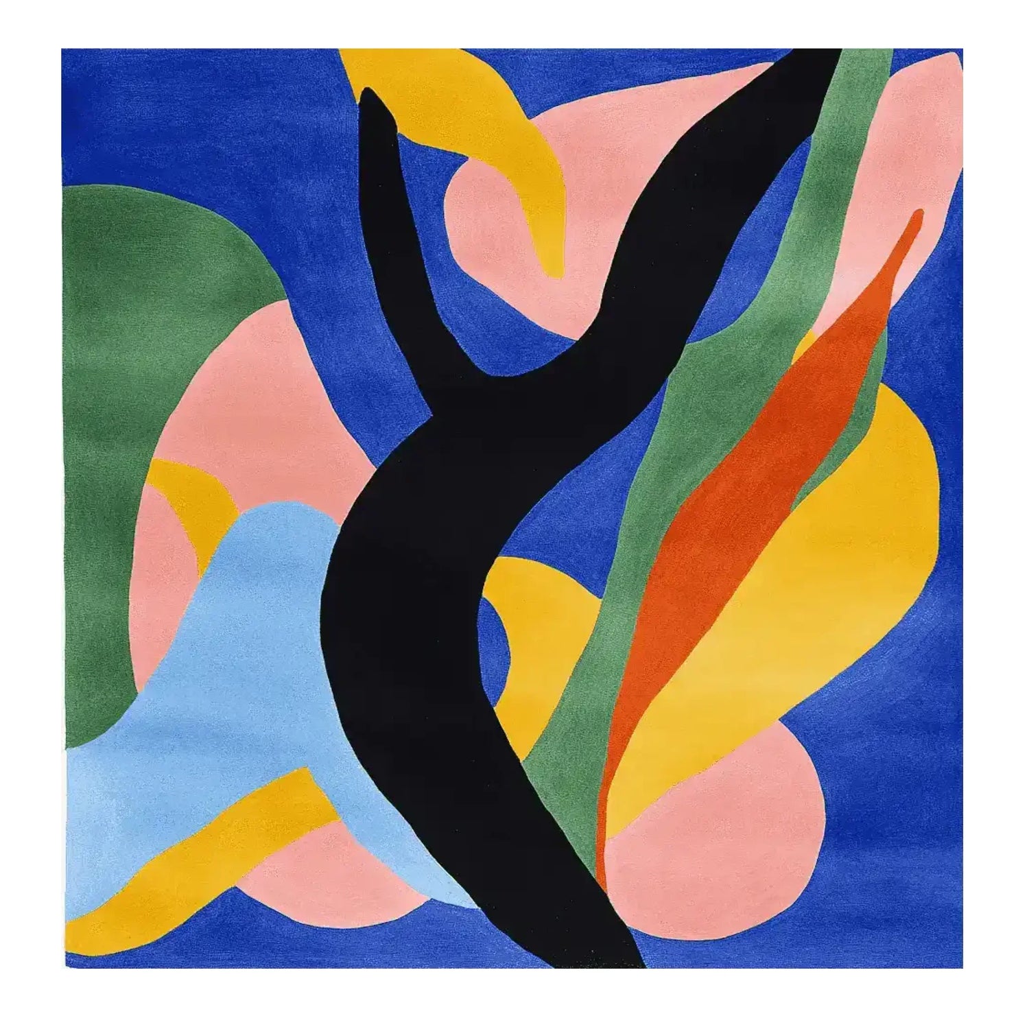 Wild Silhouette Splash Hand Tufted Rug