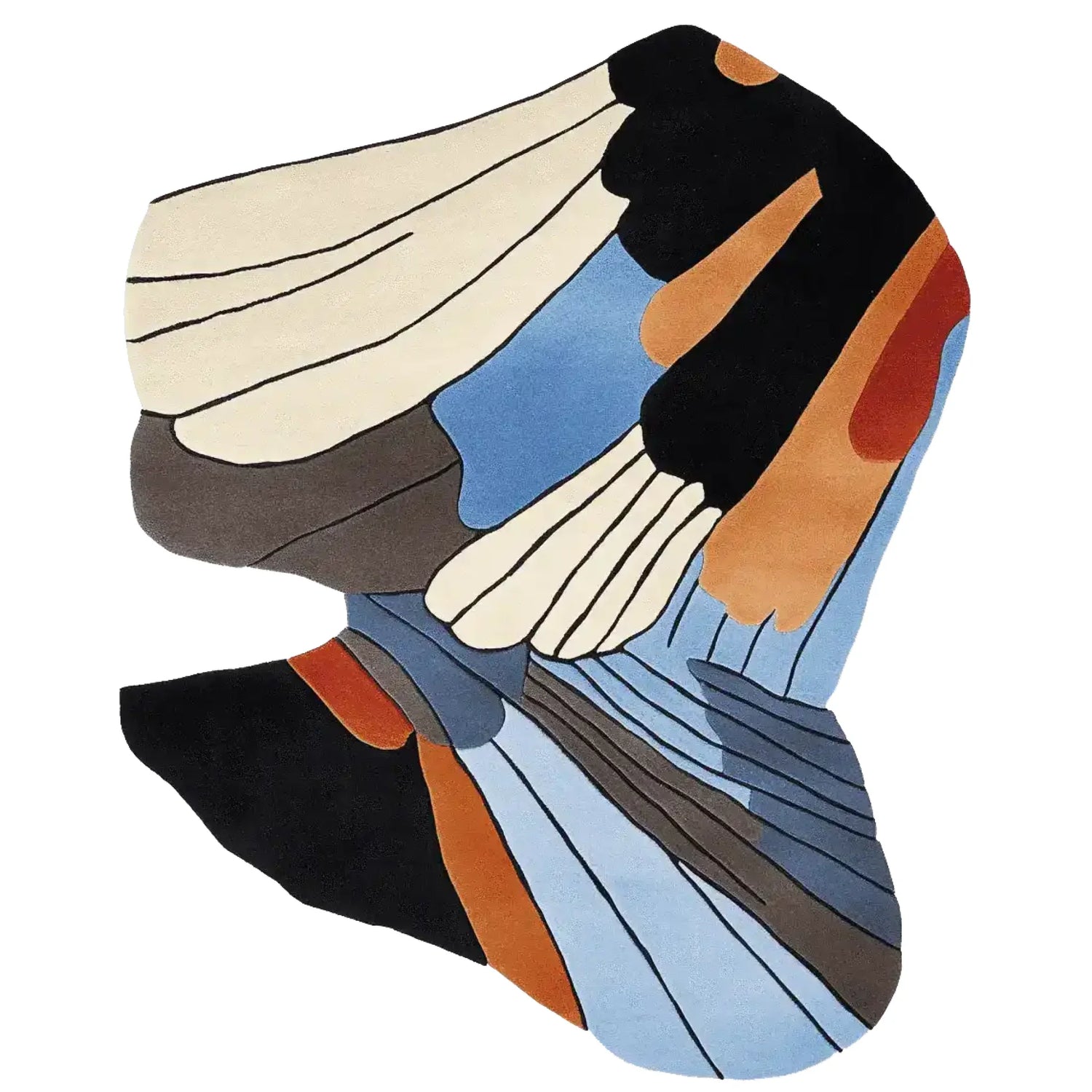 Winged Earth Fragment Hand Tufted Rug