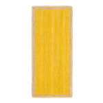 Yellow Rectangular Jute Rug