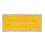 Yellow Rectangular Jute Rug